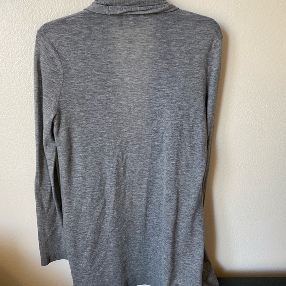 Theory Women’s Open Front Cardigan Featherweight Cashmere in Grey M Athleisure - Picture 2 of 7